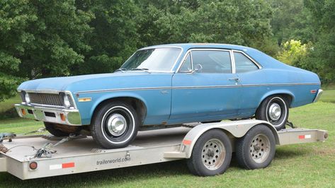 Alabama Barn Find: 1971 Chevrolet Nova #USA #Chevrolet, #Nova - https://barnfinds.com/alabama-barn-find-1971-chevrolet-nova/ Nova Car, Car Dream, Chevrolet Cars, Chevy Classic, Best Barns, Chevy Cars, Cars Collection, Chevy Muscle Cars, Chevrolet Nova