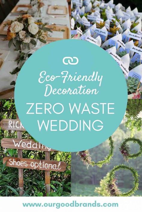 Recycled Wedding Decorations, Zero Waste Wedding, Eco Friendly Wedding Decor, Sustainable Wedding Favors, Recycled Wedding, Sustainable Wedding Dress, Frugal Wedding, Wedding On A Budget, Eco Wedding