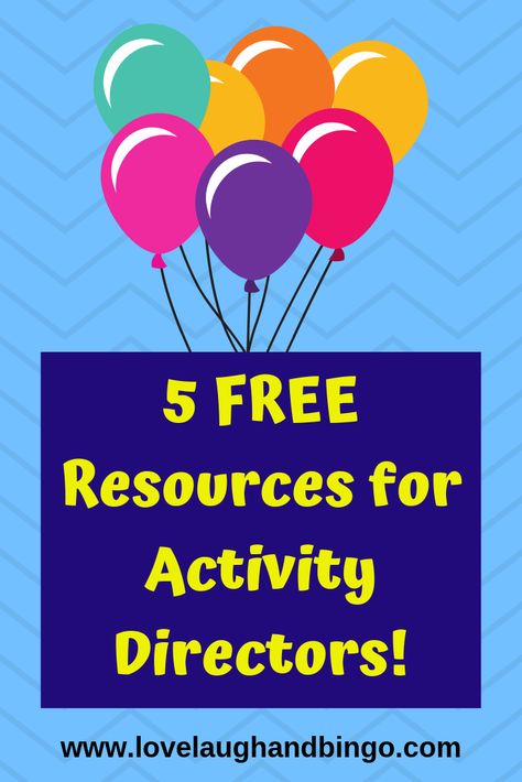 5 Free Resources for Activity Planners - Activity Coordinator Ideas, Activities Director Ideas, Assisted Living Activities Ideas, Activity Director Ideas For Seniors, Activity Calendar For Seniors, Assisted Living Activities, Activities Director, Virtual Team Building, Memory Care Activities