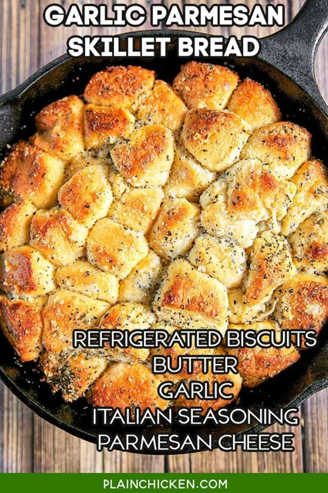 Money Bread Recipe, Garlic Monkey Bread Recipe, Italian Cheese Bread, Garlic Monkey Bread, Biscuit Monkey Bread, Chicken Dorito Casserole, Pizza Monkey Bread, Skillet Bread, Yummy Bread