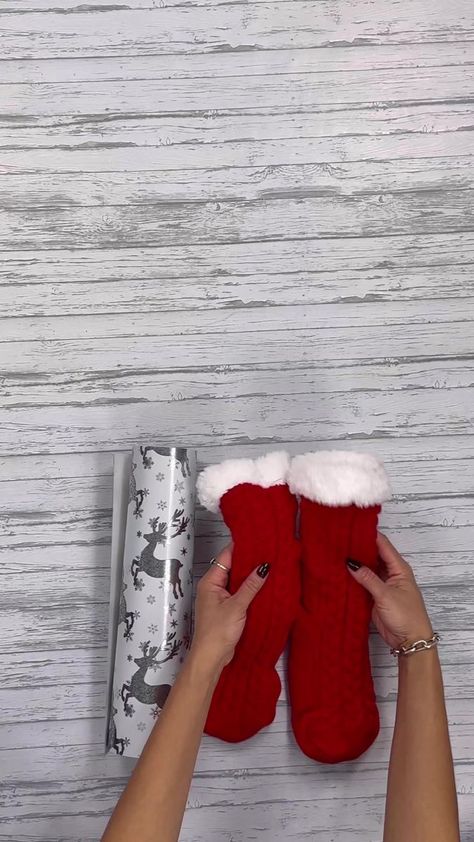 108K views · 1.6K reactions | How to gift wrap socks #wrappinghacks #wrappinggifts #giftwrapping #ASMR | Lennia McCarter | Lennia McCarter · Original audio Gift Wrapping Socks, Socks Wrapping Gift Ideas, How To Gift Wrap Socks, Wrap Socks As A Gift, Wrapping Socks As A Gift, How To Wrap Socks, How To Wrap Socks As A Gift, Wrapping Socks, Gift Wrapping Techniques