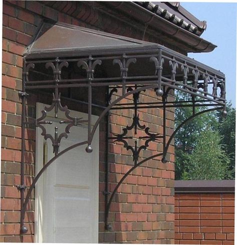 Copper Awning, Metal Awning, Door Awnings, Door Canopy, Canopies, Back Doors, Estonia, Curb Appeal, Architecture Details