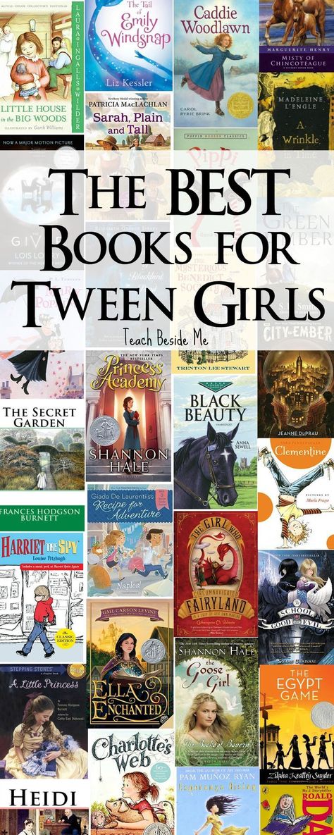 Awesome book list for tween girls (ages 8-12) #preteenbooks Grade Book, The Best Books, Book Suggestions, Book List, Best Books, Children's Literature, Chapter Books, Books For Teens, Kids Reading