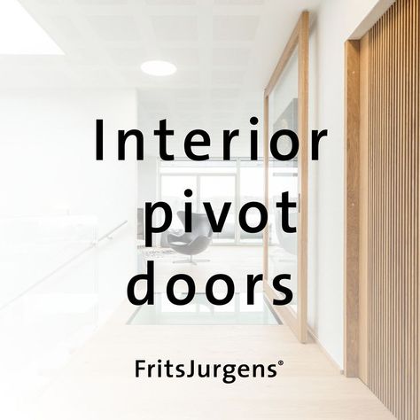 Wooden glass interior pivot door with the text - "interior pivot doors" and FritsJurgens' logo Pivot Interior Door, Interior Pivot Door, Pivot Doors Interior, Pivot Hinge, Pivot Door, Doors Interior Modern, Pivot Doors, Antique Doors, Pantry Door