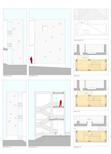 Stairs Plan, Emergency Stairs, Arch Presentation, Stair Plan, Stairs Architecture, Architecture Drawing, Arch, Stairs, Floor Plans