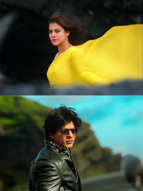 Shah Rukh Khan and Kajol - Gerua Song Dilwale (2015) Dilwale Movie Images, Gerua Song, Kajol Dilwale, Kajol Shahrukh, Dilwale 2015, Kajol Saree, Shahrukh Khan And Kajol, Shah Rukh Khan Movies, Best Bollywood Movies