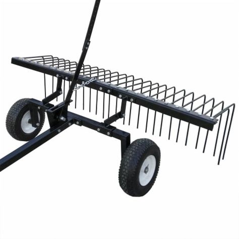 Landscape Rake, Moss Removal, Lawn Landscape, Garden Rake, Utility Tractor, Tractor Attachments, Outdoor Environment, Lawn And Landscape, Large Yard