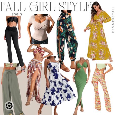 Sharing my favorite shein tall picks, tall dress, tall pants, tall tops, matching sets, long lengths, affordable outfits, maxi dress, tall flare pants Follow my shop @Femmepetal1 on the @shop.LTK app to shop this post and get my exclusive app-only content! #liketkit #LTKstyletip #LTKMothersDay #LTKunder50 @shop.ltk https://liketk.it/3CLnr Tall Girl Fashion, Tall Pants, Tall Dresses, Tall Girl, Long Length, Affordable Clothes, Flare Pants, Matching Sets, Harem Pants