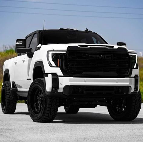 White Truck Aesthetic, White Gmc Truck, White Gmc Sierra, Duramax Truck, Gmc Truck Accessories, Lifted Tahoe, Gmc At4, Gmc Denali Truck, Denali Truck