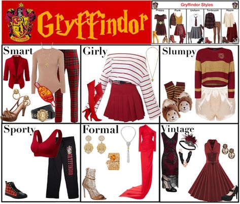 Gryfinndor Outfit, Harry Potter Outfit Ideas, Harry Potter Outfit Ideas Gryffindor, Gryffindor Wardrobe, Harry Potter Inspired Outfits, Gryffindor Inspired Outfits, Gryffindor Casual Outfits, Gryffindor Outfit Aesthetic, Harry Potter Inspired Outfits Gryffindor