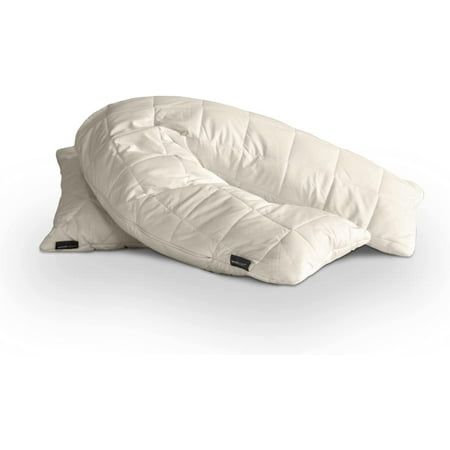 Snuggle up on this 30 x 30 x 11 inch wool V-shaped pillow encased in a crisp, breathable cotton percale. Customize the pillows plumpness and comfort by removing or adding more wool ball filling through the safety zip on the side of the pillow. Its a suitable bed pillow for both relaxing and sleeping. Its also perfect for supporting a growing bump during pregnancy or for nursing. Size: V Shaped (30 x 30 x 11 INCH).  Color: Beige. Strongest Animal, Wool Mattress, Wool Bed, Dream Pillow, Firm Pillows, Memory Foam Pillows, Side Sleeper Pillow, Comfortable Pillows, Wool Balls