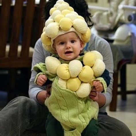 Maternity Costumes, Corn Costume, Ali Kay, Thumbnail Photo, Shrimp Corn, Clown Pics, Funny Family Photos, Deco Halloween, Pregnancy Costumes