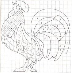 Printable Rooster Patterns Denim Sewing, Free Mosaic Patterns, Rooster Pattern, Chicken Quilt, Chicken Crafts, Chicken Pattern, Applique Quilting, Pola Sulam, Barn Quilt