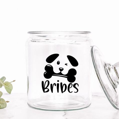 Spoiled Dog Vinyl Decal, DIY Treat Container Sticker, Pet Sticker, Doggie Snack Jar Label, Dog Lover Gift Dog Treat Jars Vinyl, Snack Jar, Spoiled Dog, Vinyl Decal Diy, Spoiled Dogs, Dog Treat Jar, Treat Jar, Diy Treats, Snack Containers