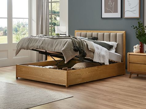 Contemporary Style Bedroom, Timber Bed Frames, Timber Bed, Lift Bed, Bed Lifts, Timber Beds, Timber Veneer, Bed Design Modern, Bedroom Bed Design