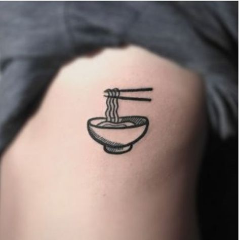 Noodle Tattoo, Cooking Tattoo, Chef Tattoo, Kiss Tattoos, Small Rose Tattoo, Coffee Tattoos, Petite Tattoos, Friendship Tattoos, Collar Bone Tattoo