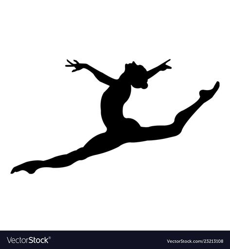 Dancer Sillouhette, Dance Silhouette Art, Ballet Dancer Silhouette, Gymnastics Posters, Ballet Silhouette, Dancer Drawing, Dance Silhouette, Ballet Dance Photography, Ballerina Silhouette