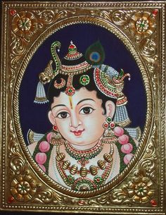 Thanjavur Painting, Tanjore Art, Mysore Painting, Indian Traditional Paintings, Tantra Art, Buddhist Art Drawing, Rama Krishna, Tanjore Paintings, Indian Arts