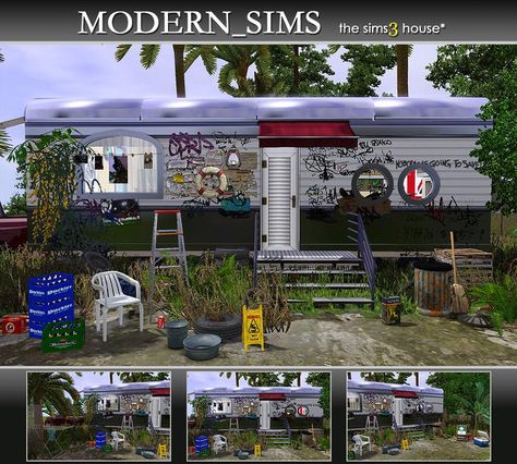 Modern_Sims' House Trailer Sims 4 Poor House Cc, Sims 4 Cc Homeless Clothes, Sims 4 Trailer Park Cc, Sims 4 Trailer Cc, Sims 4 Poor House, Sims 4 Homeless, Sims 4 Trailer House, Breaking Bad Trailer, Asuras Bride