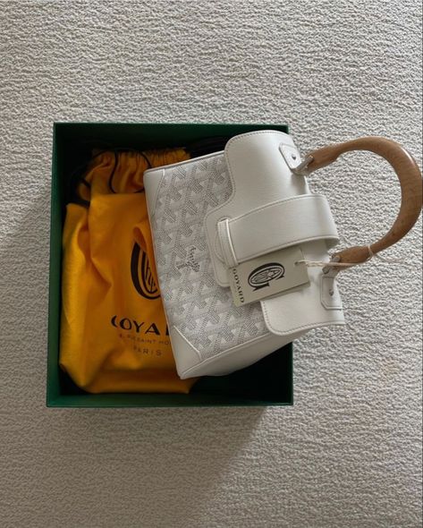 Goyard Saigon Bag, Goyard Saigon Mini, Goyard Saigon, White Goyard, Designer Things, Goyard Bag, 2023 Vision, Bags Aesthetic, Luxury Brands