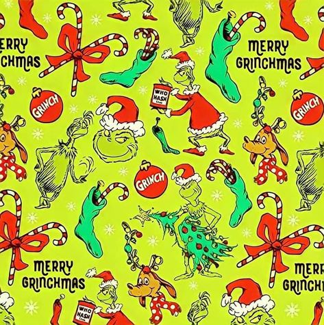 The Grinch Whoville, Grinch Wrapping Paper, Immagini Grinch, Grinch Whoville, The Grinch Who Stole Christmas, Grinch Crafts, Whoville Christmas, Green Wrapping Paper, Grinch Who Stole Christmas