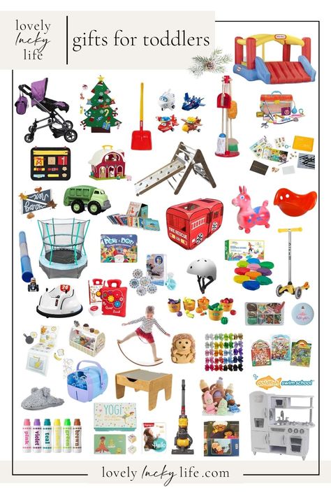 The Best Gifts for Toddlers for Christmas - Lovely Lucky Life 3 Year Christmas Gifts, Christmas Toys 2023, Best Gifts For Toddlers, Toddler Gift Ideas, Homeschool Toddler, Best Toddler Gifts, Gifts For Toddlers, Baby's First Christmas Gifts, Kid Christmas