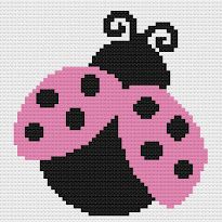 Grandma Duck Designs: Flower Garden Graphghan Blocks Flower Graphgan, Ladybug Ideas, Graphgan Patterns, Crochet Ladybug, Crochet C2c Pattern, Crochet Flower Squares, Crochet Graphs, Pink Ladybug, Funny Pillows