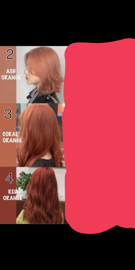 Coral Orange Hair, Colors Orange, Orange Hair, Coral Orange, Orange Color, Platinum, Hair Color, Coral, Orange