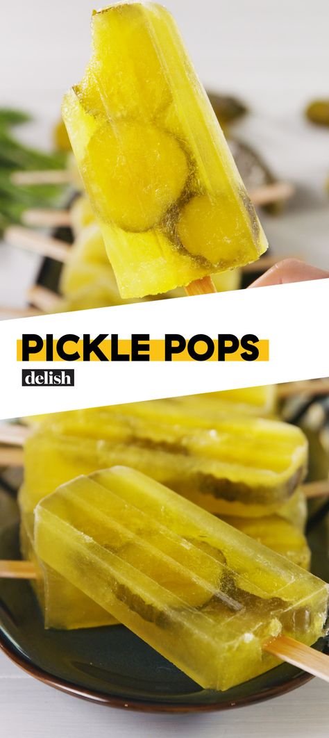 Leftover Pickle Juice, Pickle Pops, Pickle Juice, Summer Snacks, Popsicle Recipes, Homemade Snacks, Pickling Recipes, Healthy Homemade, Interesting Food Recipes