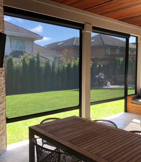 Screen Curtains For Porch, Screening In A Patio, Retractable Porch Screens, Close In Patio Ideas, Patio Retractable Screen, Screen In Deck Ideas, Gazebo Screen Ideas, Retractable Screened In Porch, Diy Patio Screen Enclosure