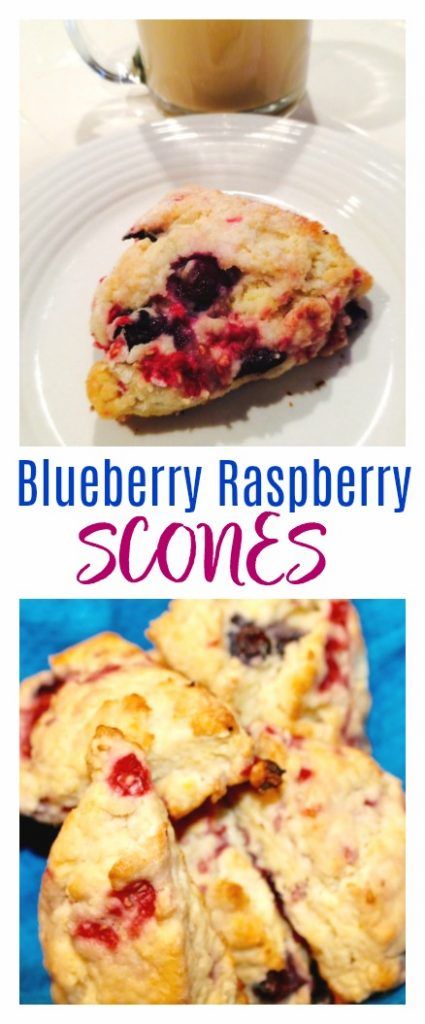 Blueberries And Raspberries Recipes, Raspberry Blueberry Desserts, Raspberry Scones Recipe Easy, Blueberry Raspberry Recipes, Blueberry Raspberry Muffins, Raspberry Scones Recipe, Dessert Bread Recipes, Mixed Berry Scones, Scones Blueberry