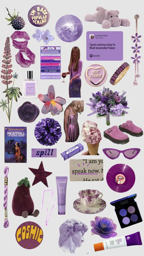 Purple wallpaper coll Purple Stickers, Scrapbook Prints, Y2k Woman, Junk Journal Stickers, Cute Collages, Collage Items, Widget Pics, Purple Books, Big Painting