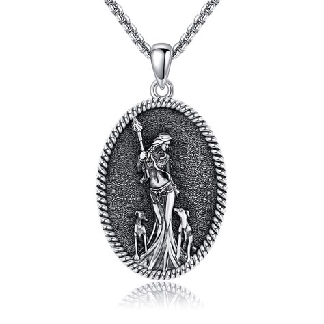 PRICES MAY VARY. 【Design】Hecate Goddess is the Greek goddess of magic. Let Hecate empower you and make you strong. 【Material】 Our hecate necklace for women made of 925 sterling silver. Hypoallergenic, No Lead, no nickel, No Cadmium. 【Size】20+2inch. 1* 925 sterling silver hecate pendant necklace for women, 1*polishing cloth, 1*exquisite gift box. 【Gifts Wrap】 The hecate jewelry is the perfect gifts for women, girls, girlfriend, sister on Birthday, Anniversary, Halloween, Valentines, Christmas and Greek Goddess Of Magic, Hecate Goddess, Saint Michael, Greek Goddess, Aesthetic Clothes, Womens Necklaces, Jewelry Gifts, Gifts For Women, Shoe Jewelry