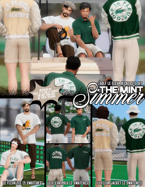 Tyler The Creator Outfits, Country Club Outfit, Sims 4 Content, Sims 4 Men Clothing, Sims 4 Stories, Sims 4 Male Clothes, Sims 4 Cc Eyes, Sims 4 Cas Mods, The Sims 4 Packs