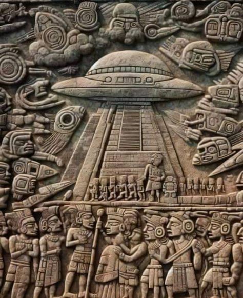 Ancient Astronaut Theory, Alien Photos, Alien Artifacts, Ancient Discoveries, Galactic Federation, Ufo Art, Alien Artwork, Ancient Egypt History, Ancient Astronaut