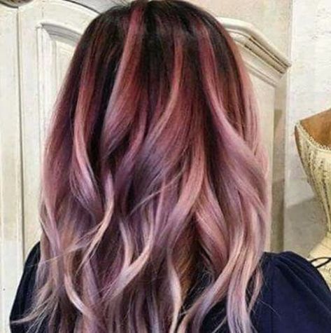 Be Sweet as a Plum: 50 Plum Hair Color Shades & Ideas for You! - My New Hairstyles Red Violet Hair Color, Carmel Hair Color, Hair Lights, Red Violet Hair, Blonde Ombre Hair, Violet Hair Colors, Hair Color Plum, Blond Ombre, Ombre Blond