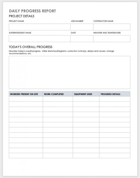 9  Construction Daily Progress Report Template Doc published by Archie Fraser. Check it on our website  Construction daily progress report template - As a template developer, I understand that report templates are an necessary tool for enhancing processe... Daily Progress Report, Daily Report Template, Memorandum Template, Report Design Template, Report Layout, Daily Report, Project Status Report, Progress Report Template, Daily Progress