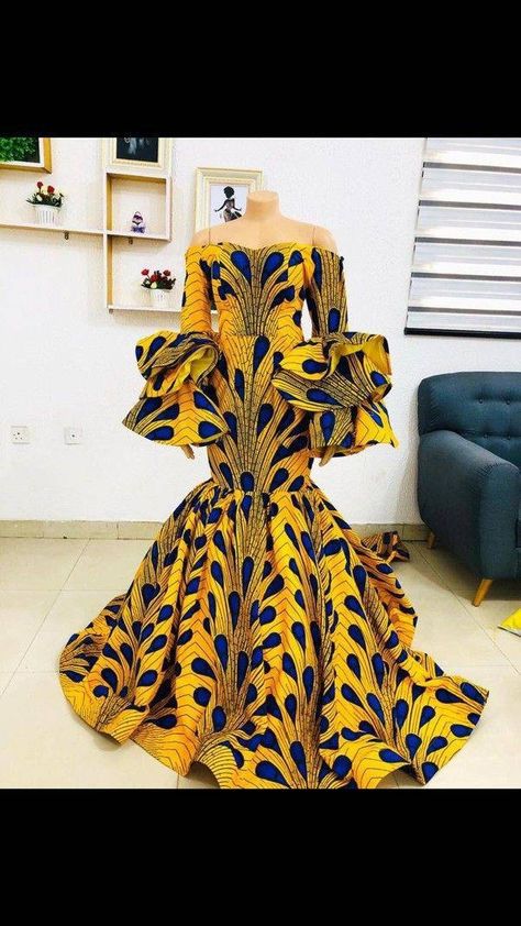 Appear stunning on your next event with this red carpet gown.... Feel free to ask for inclusions or anything else.  Before ordering,kindly confirm your size from the size chart. If you wish to send your measurement, kindly send your Bust, Waist, Hips and Dress Length measurements. or follow the YouTube link here to measure your self https://m.youtube.com/watch?v=_qe_J5Y_N_E It takes between 1-2 weeks to sew your dress and 3-5 business days to ship.   If you wish to place a custom order, kindly c Ankara Fabric Maxi Wedding Dress, Fitted Long Sleeve Ankara Maxi Dress, Yellow Fitted Ankara Fabric Dress, Long Sleeve Ankara Maxi Dress For Parties, Yellow Ankara Fabric Maxi Dress, Fitted Ankara Fabric Maxi Dress, Party Floor-length Maxi Dress In Ankara Fabric, Elegant Floor-length Ankara Fabric Dress, Elegant Floor-length Ankara Dress