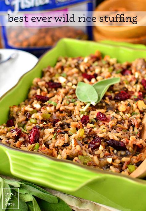 Easy Halloween Side Dishes, Thanksgiving Side Dish Ideas, Wild Rice Stuffing Recipes, Rice Stuffing Recipes, Gluten Free Chicken Broth, Wild Rice Stuffing, Side Dish Ideas, Delicious Side Dishes, Wild Rice Recipes