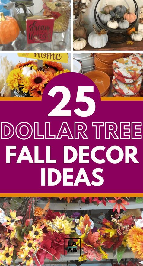 Fall Office Decorations Ideas, Fall Diy Decorations Dollar Stores, Dollarstore Fall Decor, Dollar Store Autumn Decor, Dollar Store Fall Table Centerpieces, Cheap Fall Centerpieces Dollar Stores, Fall Decorations For Office Cubicle, Thanksgiving Table Decor Dollar Tree, Cheap Autumn Decor