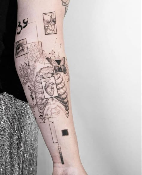 Scientific Tattoo, Anatomy Tattoo, Medical Tattoo, Geometric Tattoo Design, Geniale Tattoos, Modern Tattoos, Black Ink Tattoos, Dope Tattoos, Simplistic Tattoos