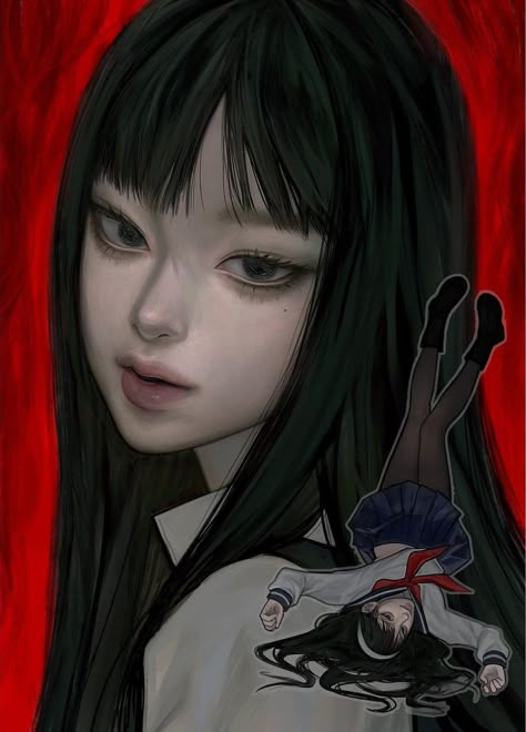 Tomie Kawakami, Jelly Art, Junji Ito, Realism Art, 영감을 주는 캐릭터, Sketchbook Art, Cute Art Styles, Art Icon, Sketchbook Art Inspiration