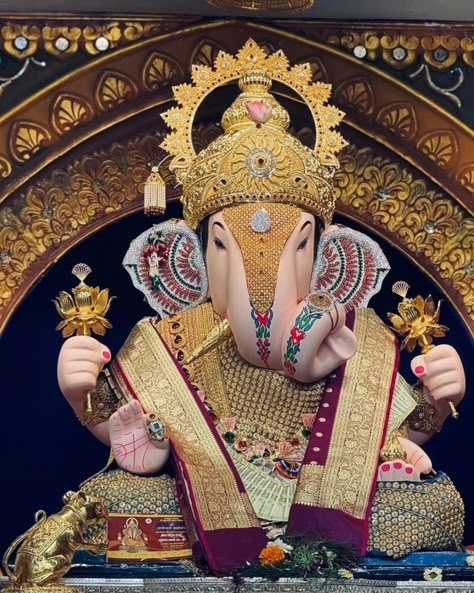 Shrimant Dagdusheth Halwai Ganpati ❤️🔱 – the most endearing deity to the devotees. Shrimant Dagdusheth Halwai Ganpati is the epitome of pride and honor to the city of Pune. Devotees from every part of India and the world come here to pray to Lord Ganesha every year. Today, Shrimant Dagdusheth Halwai Temple is not only one of the most highly revered places of worship in India but an institution that is actively engaged in social welfare and cultural development through Shrimant Dagdusheth Ha... Shrimant Dagdusheth Halwai Ganpati Hd, Dagdusheth Ganpati 2024, Dagdu Sheth Halwai Ganpati, Dagadusheth Ganapati Hd, Dagdusheth Ganpati Hd Wallpaper, Shreemant Dagdusheth Ganpati, Shrimant Dagdusheth Halwai Ganpati, Ganpati Aesthetic, Dagdusheth Ganpati