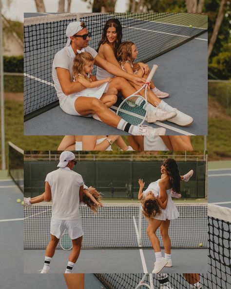 Because really we’re all here for these little tennis cuties 🥹🤍 📸 @micarodriguezphoto . . . #tennisfamily #tennisfashion #tennisplayer #juniortennis #tennispractice #tenniskirt #tenniskids #pickleballislife #pickleballfamily #familygoals #dadgoals #mommyandme #familyphotoshoot #familypictures #girlmom #girldad #daddydaughter Family Tennis Aesthetic, Sporty Family Photoshoot, Nike Photoshoot, Tennis Shoot, Tennis Photoshoot, Tennis Girl, Tennis Aesthetic, Tennis Party, Kids Tennis