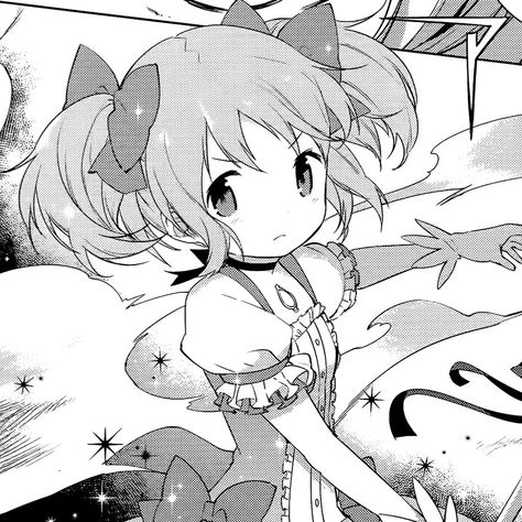 Madoka Kaname Manga Panel, Madoka Manga Icons, Madoka Manga Panels, Madoka Magica Manga Panels, Madoka Manga, Madoka Magica Manga, Magic Madoka, Madoka Homura, Madoka Kaname