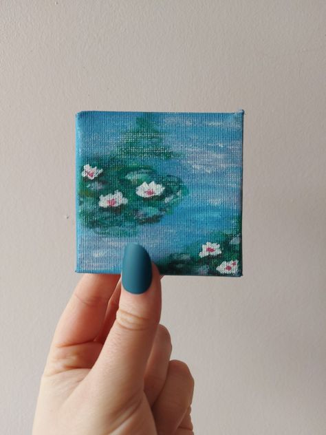 Mini Portrait Painting, Things To Paint On Mini Canvas, Mini Lienzos Ideas, Simple Mini Canvas Paintings, Mini Paintings Ideas, Mini Tela, Art Mini Toile, Mini Toile, Canvas Art Painting Acrylic