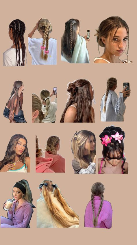 braids, buns Hairstyles For The Mall, Cute Boating Hairstyles, Diving Hairstyles, Swimming Pool Hairstyles Ideas, Hairstyles To Go Out, Hairstyles For Beach Day, Cute Hairstyles For The Beach, Hair Styles For The Beach, Road Trip Hairstyles