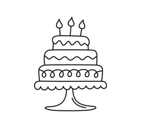 100+ 3 Tier Cake Illustrations, Royalty-Free Vector Graphics & Clip Art - iStock | 3 tier cake stand Cake Draw, Birthday Cake Clip Art, Big Birthday Cake, Sweet Birthday Cake, Birthday Cake Illustration, Colorful Birthday Cake, Small Birthday Cakes, Birthday Doodle, Cake Stock