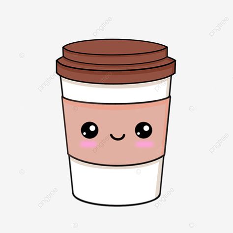 How To Draw A Cup Of Coffee, Coffee Drawing Cute, Cute Coffee Cup Drawing, Coffee Cup Illustration, Coffee Cup Drawing, Coffee Cup Clipart, Cup Clipart, Drawing Steps, Coffee Cartoon