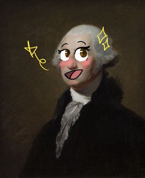 Anime George Washington, George Washington Fanart, History Class, George Washington, Washington, History, Glass, Anime, Quick Saves